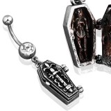 Piercing nombril gothique 01 - Cercueil