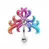 Piercing nombril tribal 31 - Rainbow inversé
