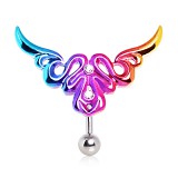 Piercing nombril tribal 57 - Inversé rainbow A