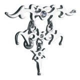 Piercing nombril tribal 53 - Inversé en trois parties