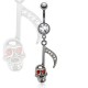 Piercing nombril gothique 52 - Note de musique
