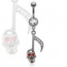 Piercing nombril gothique 52 - Note de musique