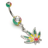 Piercing nombril cannabis 21 - Jamaique