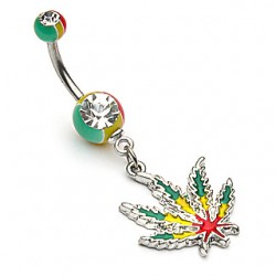 Piercing nombril cannabis 21 - Jamaique
