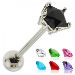 Piercing langue 36 - Cristal étoile