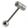 Piercing langue 84 - Pilule acier