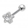 Piercing langue 90 - étoile strass