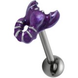 Piercing langue 108 - écrevisse violette