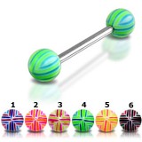 Piercing de langue UV 33 - Quadrillage