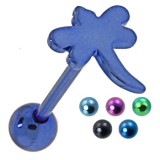 Piercing pour langue PVD 08 - Libellule