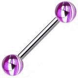 Piercing langue 06 - Gris et violet