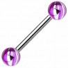 Piercing langue 06 - Gris et violet