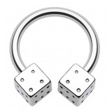 Piercing fer à cheval 47 - Acier dés