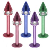 Piercing micro-labret 73 - PVD néon pointe multistrass