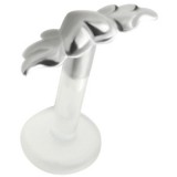 Piercing micro-labret PTFE 69 - Coeur ailé