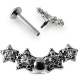 Piercing micro-labret 84 - étoiles