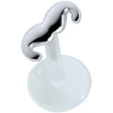 Piercing micro-labret PTFE 96 - Moustache