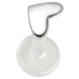 Piercing micro-labret PTFE 104 - Coeur