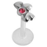 Piercing micro-labret PTFE 109 - Trois coeurs