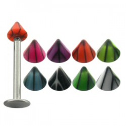 Piercing micro-labret acry 12 - UV basket pointe