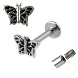 Piercing labret 05 - Papillon