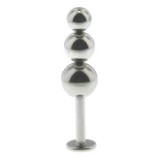 Piercing labret 58 - Triple boule