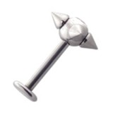 Piercing labret 60 - Boule et pointe