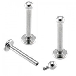 Piercing labret 129 - Screw in boule