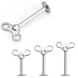 Piercing labret 38 - Clé de remontage