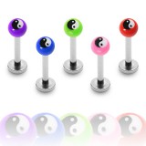Piercing labret UV 20 - Yin yang