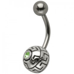 Banane 68 - Tribal strass vert pomme