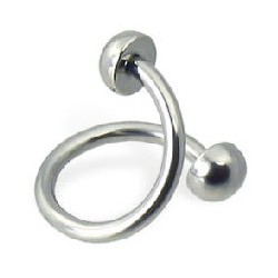 Piercing micro-spirale 30 - Demi-boules