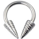 Piercing fer à cheval 44 - Pointes vrillées