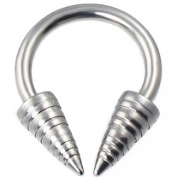 Piercing fer à cheval 44 - Pointes vrillées