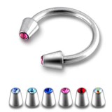 Piercing micro-circulaire 96 - Pointes strass