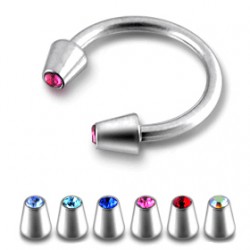 Piercing micro-circulaire 96 - Pointes strass