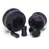 Plug courbe en goldstone noir