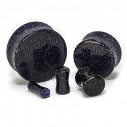 Plug courbe en goldstone noir