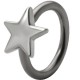 Piercing anneau 1,6mm 100 - étoile