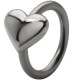 Piercing anneau 1,6mm 101 - Coeur