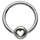 Piercing anneau 1,6mm 112 - Coeur cercle