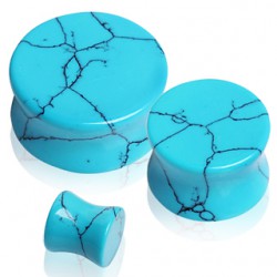 Plug courbe en turquoise