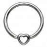 Piercing anneau 1,6mm 115 - Coeur creux