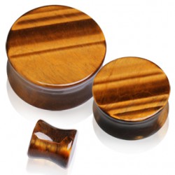 Plug courbe en oeil de tigre