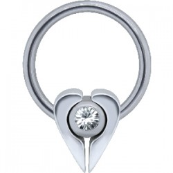 Piercing micro-bcr 105 - Coeur bouclier