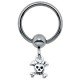 Piercing micro-bcr 114 - Crâne pendant