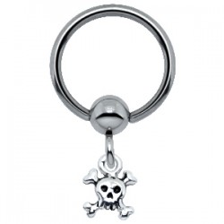 Piercing micro-bcr 114 - Crâne pendant