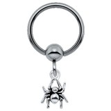 Piercing micro-bcr 115 - Araignée pendante