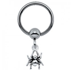 Piercing micro-bcr 115 - Araignée pendante