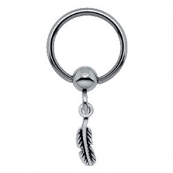 Piercing micro-bcr 118 - Plume pendante